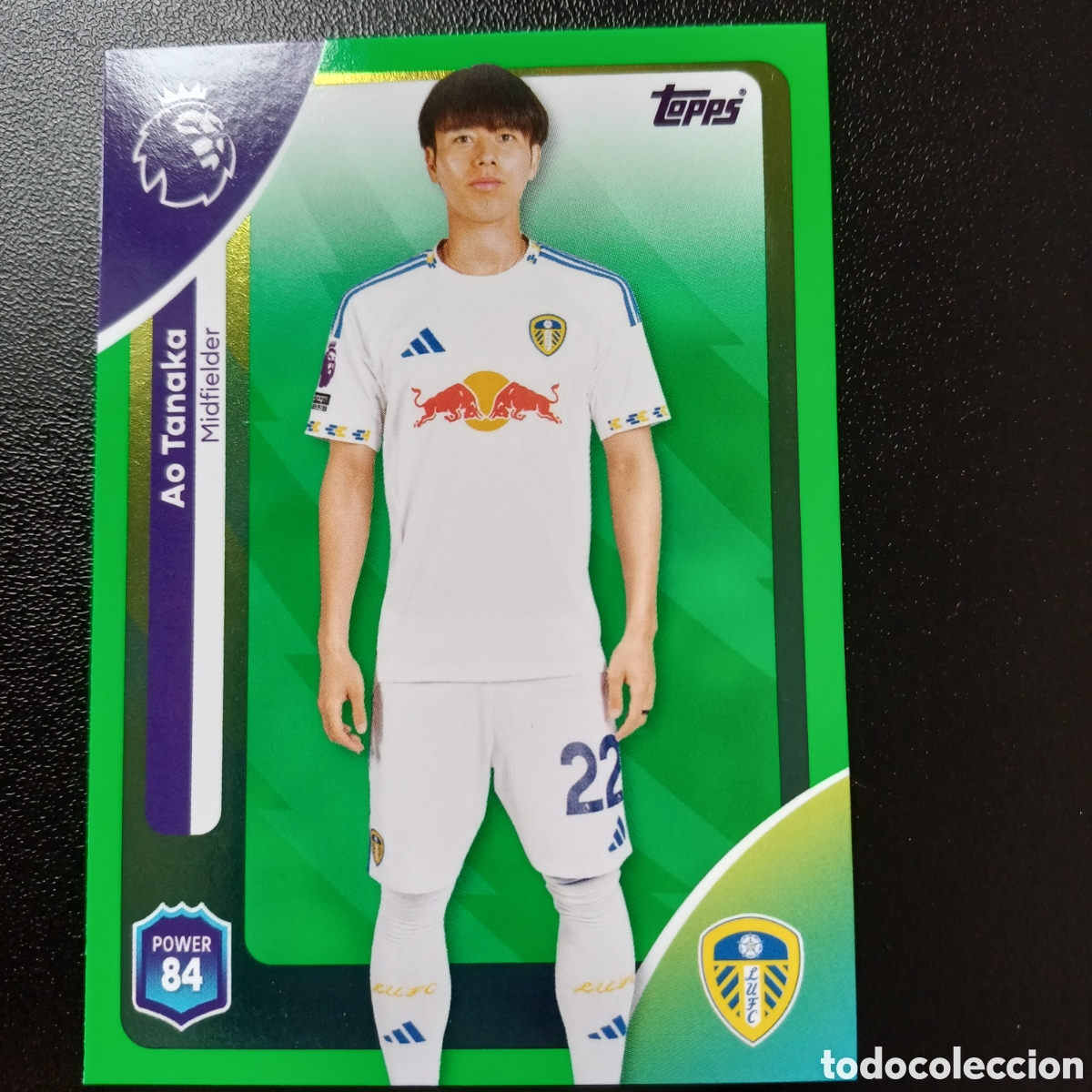 Trading cards: #331 AO TANAKA LEEDS UNITED GREEN PARALELL TOPPS PREMIER LEAGUE 2026