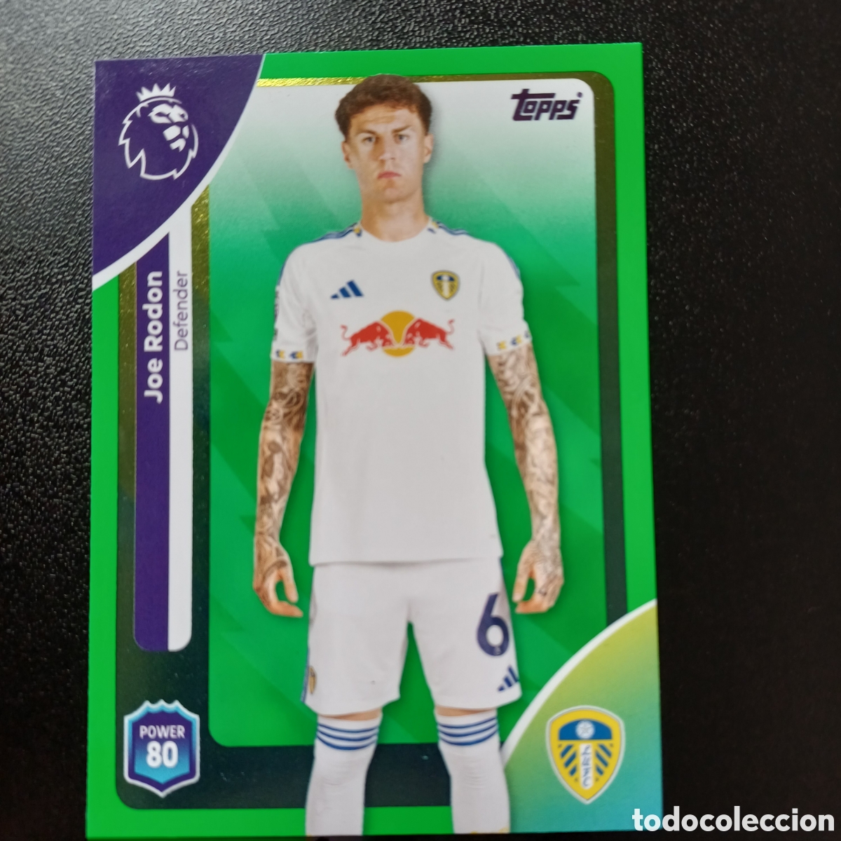 Trading cards: #327 JOE RODON LEEDS UNITED GREEN PARALELL TOPPS PREMIER LEAGUE 2026