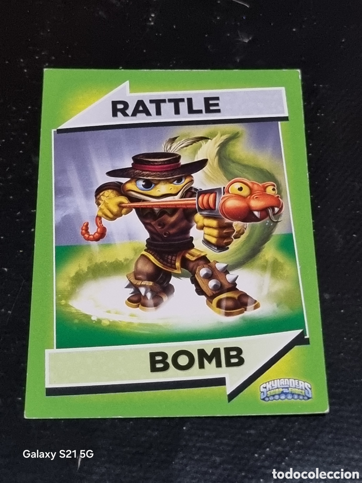 Sammelkarten: 96 - RATTLE BOMB , CARTA SKYLANDERS SWAP FORCE TOPPS 2013