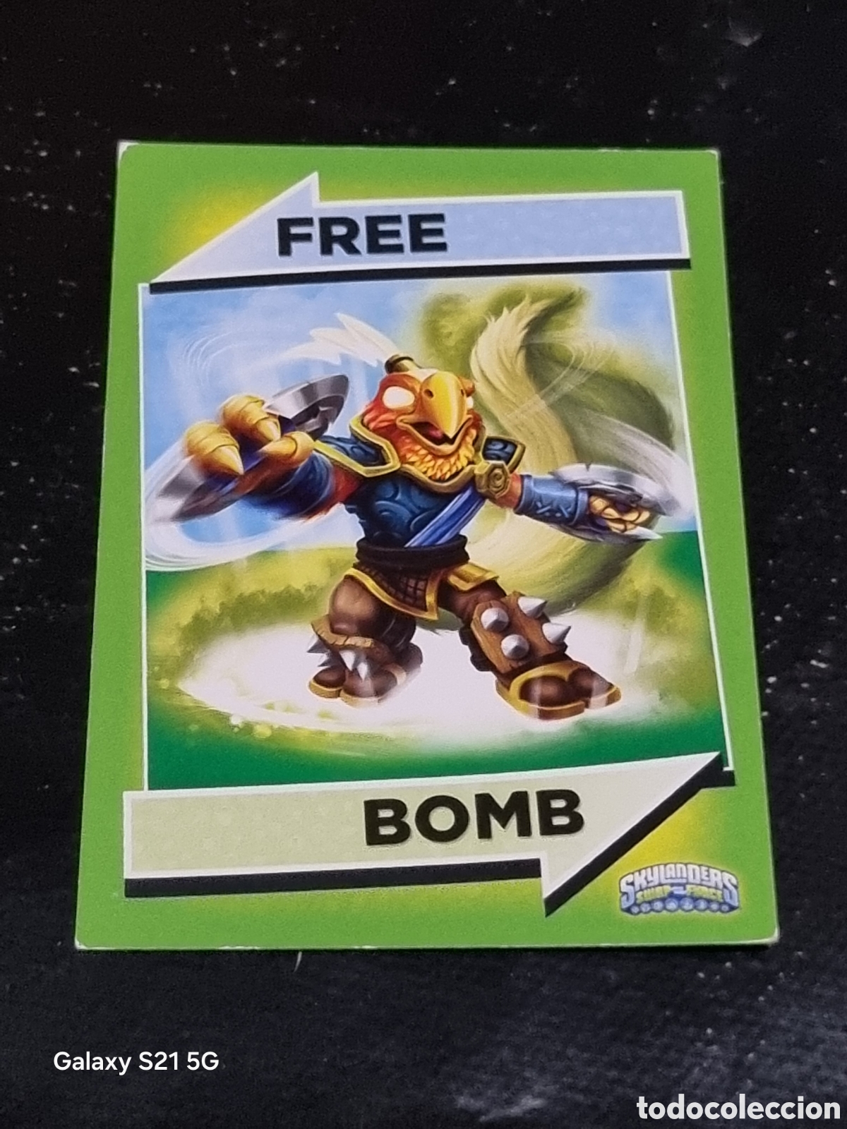 Sammelkarten: 111 - FREE BOMB , CARTA SKYLANDERS SWAP FORCE TOPPS 2013