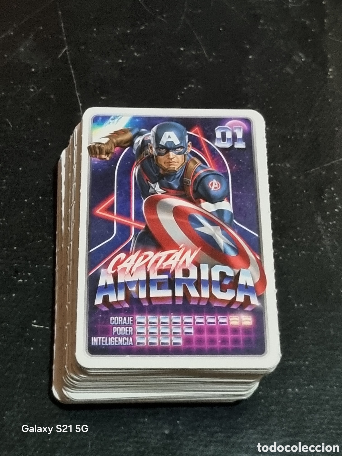 Trading cards: COLECCI&Oacute;N COMPLETA MARVEL CARREFOUR DESCUBRE TU PODER - Foto 1
