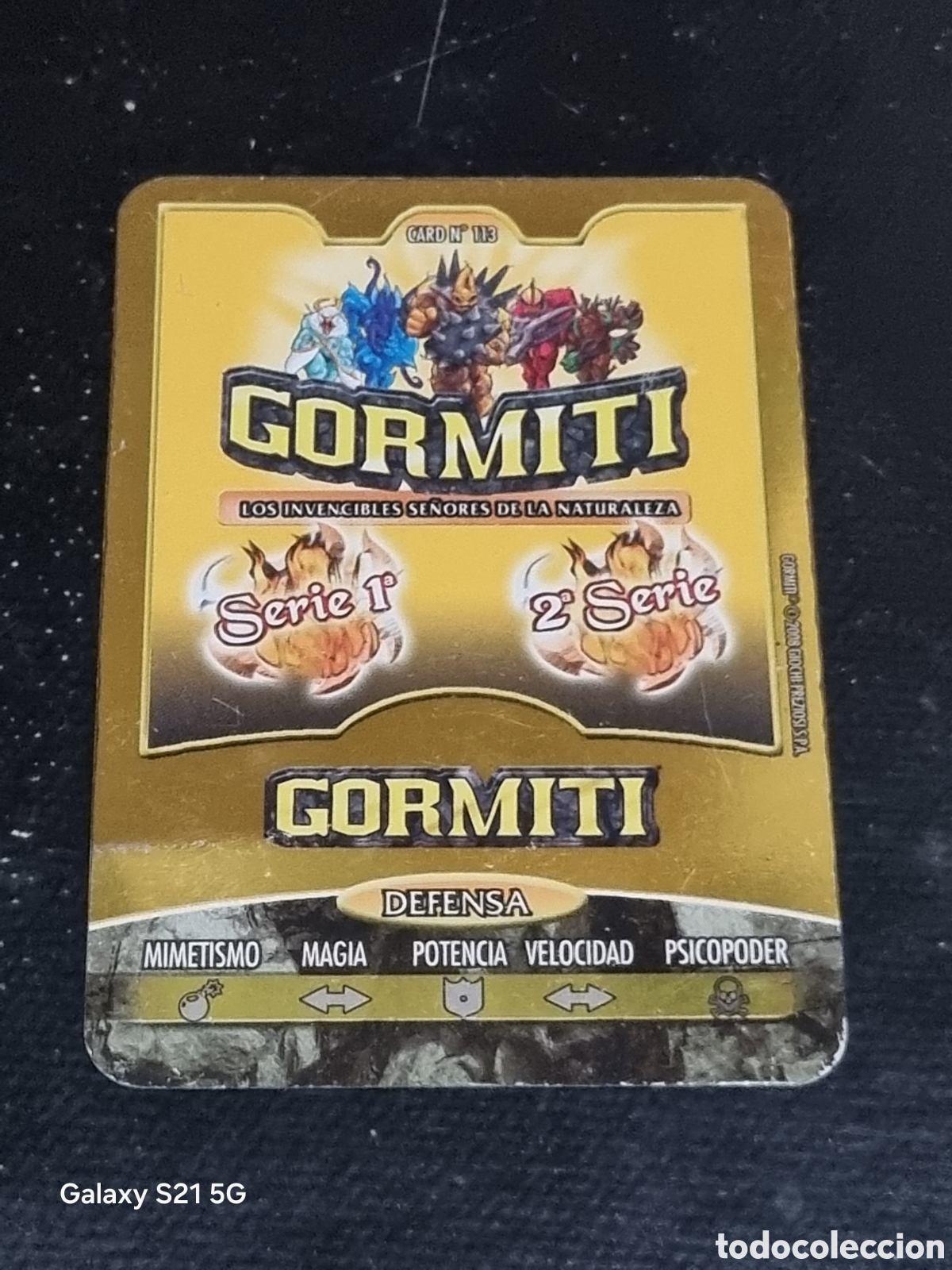 Sammelkarten: 113 - CARTA GORMITI SERIE 1&deg;Y 2&deg; GIOCHI PREZIOSI 2008