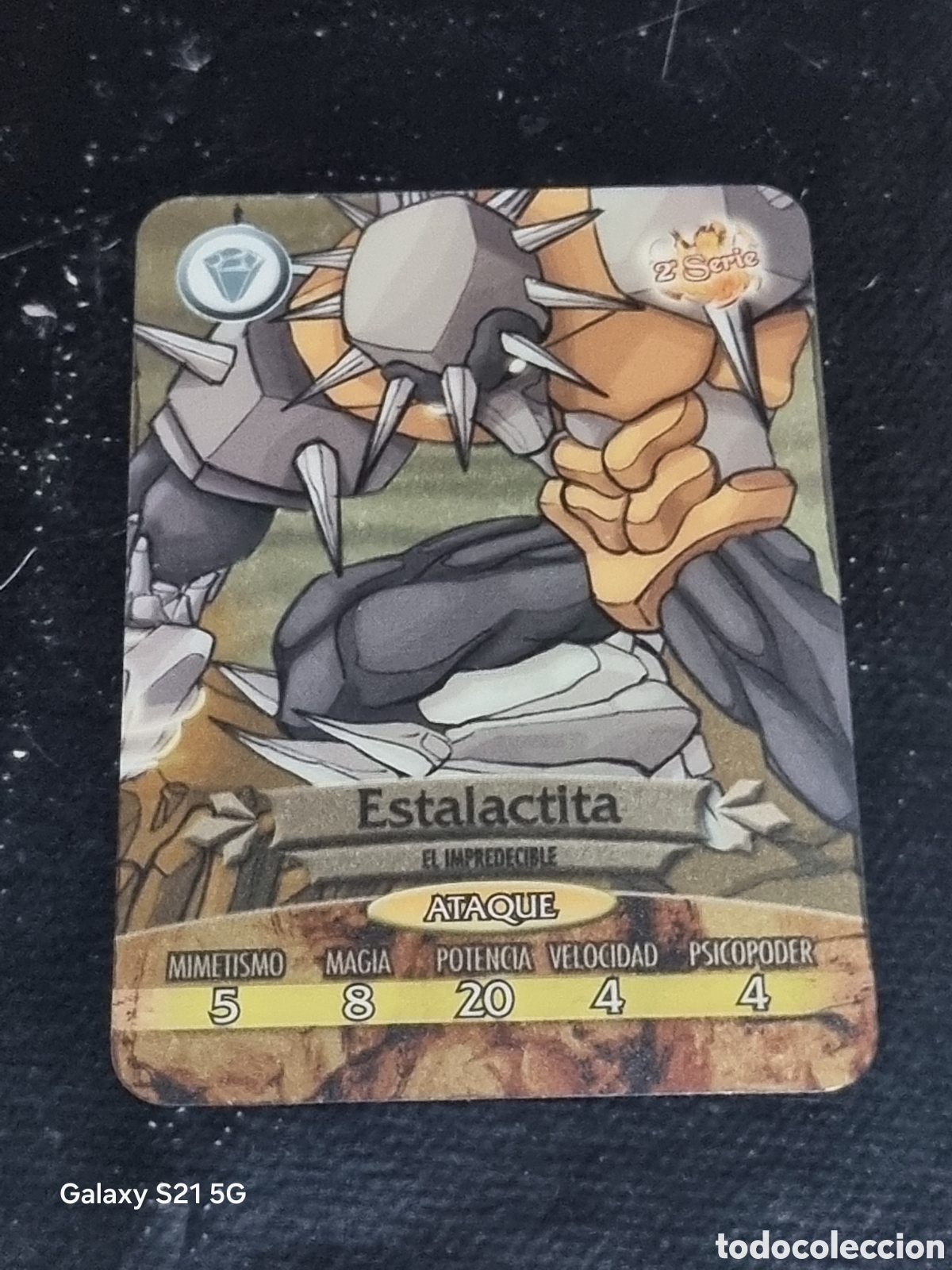 Sammelkarten: 47 - CARTA ESTALACTITA, GORMITI 2&deg; SERIE GIOCHI PREZIOSI 2008