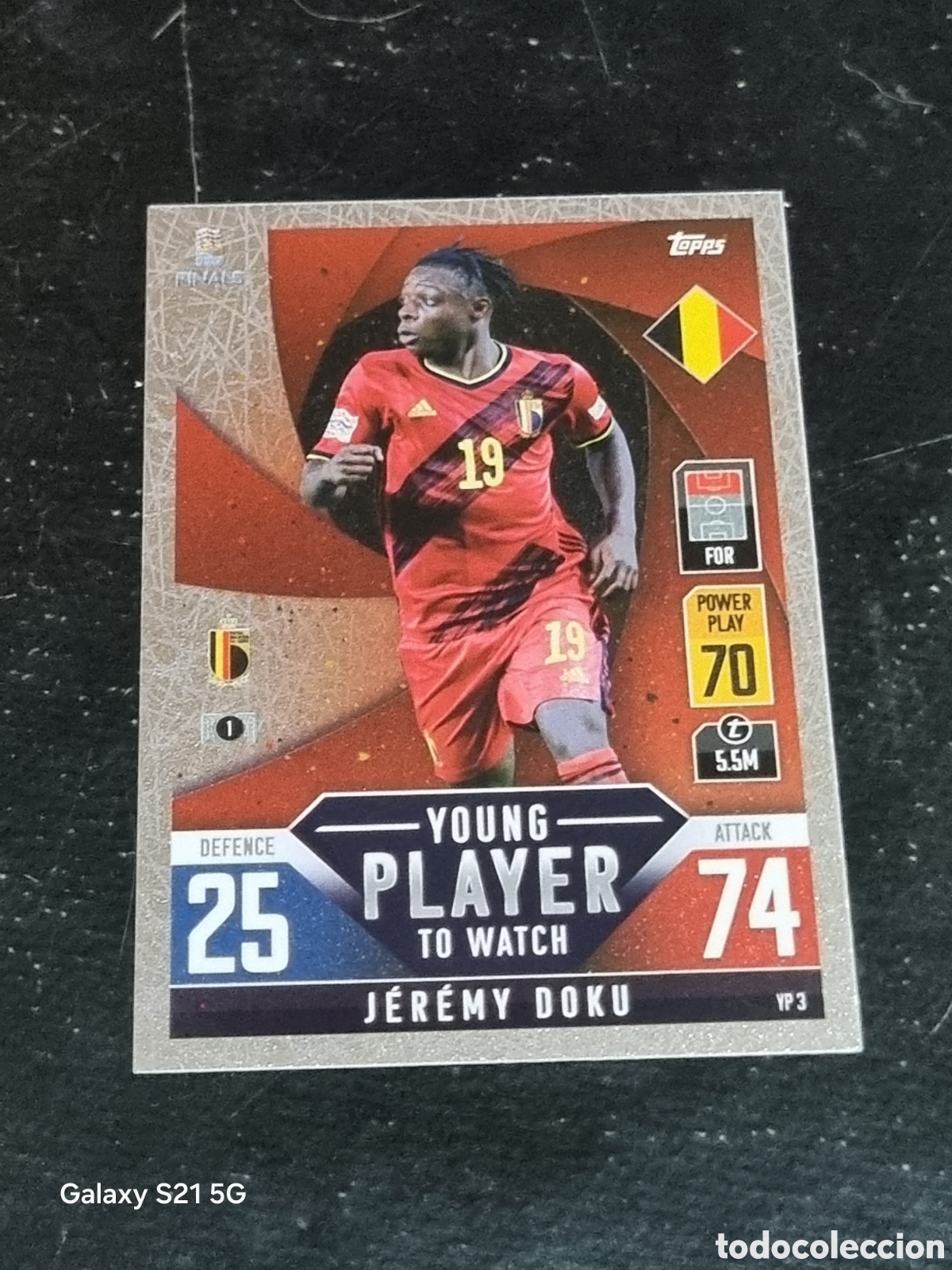 Trading Cards: YP 3 - DOKU , B&Eacute;LGICA MATCH ATTAX 101 THE ROAD TO FINALS UEFA NATIONS LEAGUE TOPPS 2022