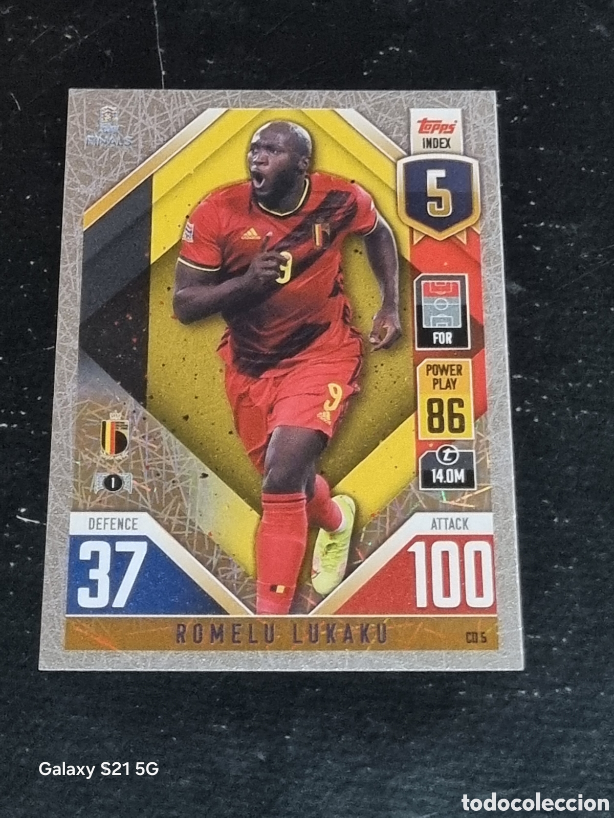 Trading Cards: CD 5 - LUKAKU, B&Eacute;LGICA MATCH ATTAX 101 THE ROAD TO FINALS UEFA NATIONS LEAGUE TOPPS 2022