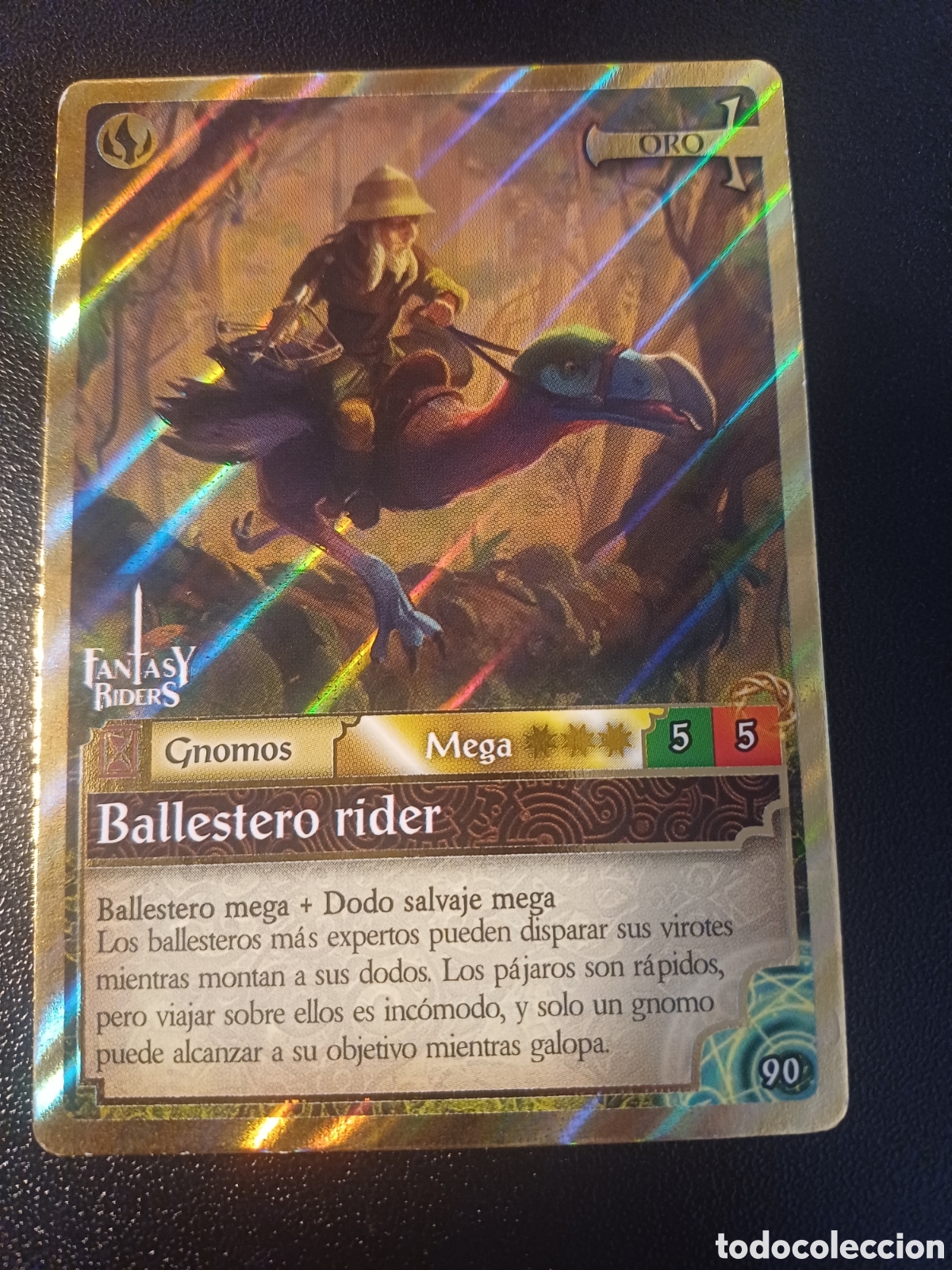 Figurine Collezionabili: #090 BALLESTERO RIDER MEGA ORO FANTASY RIDERS LA INVASION DE LOS GIGANTES 2019