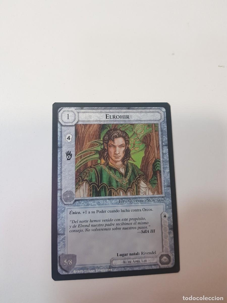 Trading Cards: ELROHIR SATM Joc Internacional El se&ntilde;or de los anillos borde negro