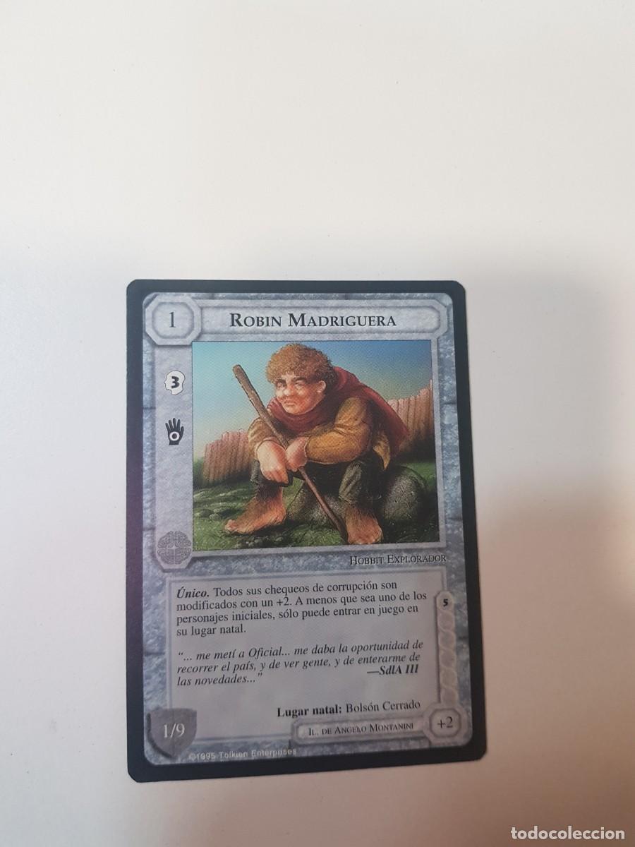 Trading Cards: ROBIN MADRIGUERA SATM Joc Internacional El se&ntilde;or de los anillos borde negro