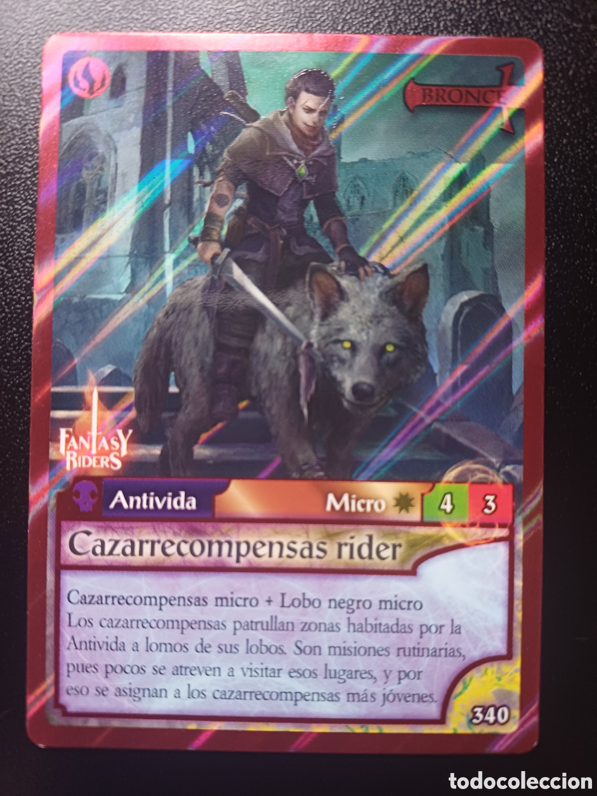 Trading Cards: #340 CAZARRECOMPENSAS RIDER MICRO BRONCE PANINI FANTASY RIDERS LA INVASION DE LOS GIGANTES 2019