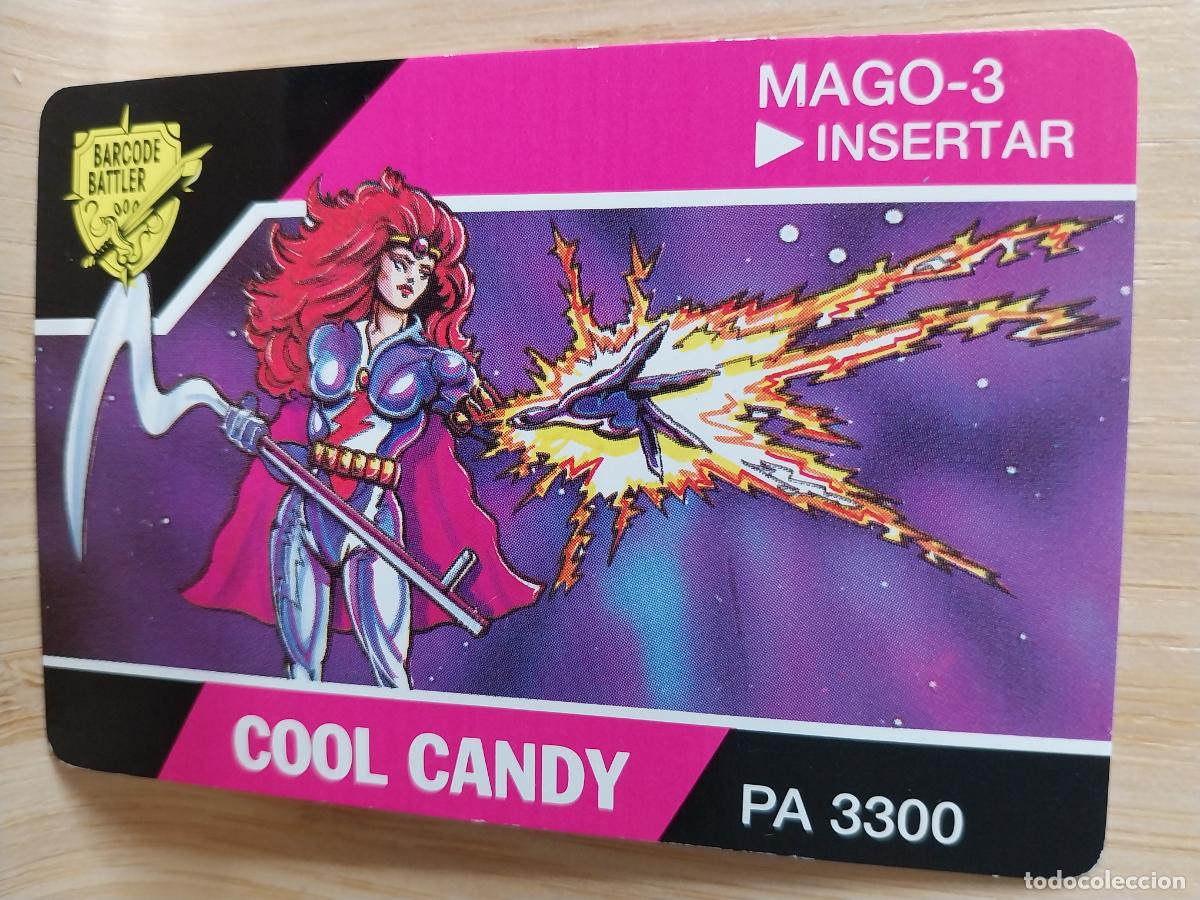 Trading Cards: BARCODE BATTLER COOL CANDY CARTA TARJETA DE JUEGO ORIGINAL 8.5X5.8CMS *