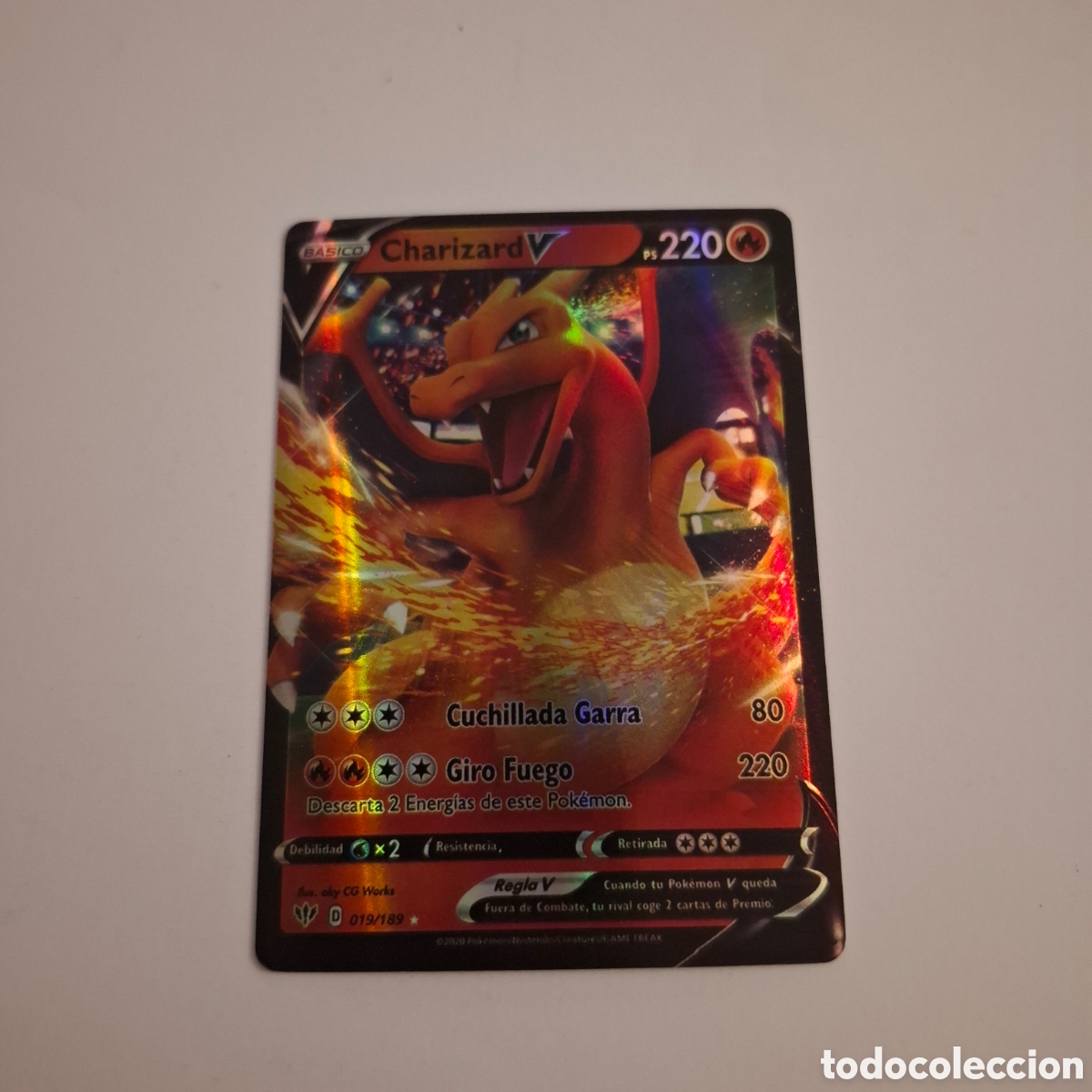 Trading cards: CARTA POKEMON CARD CHARIZARD V - Foto 1