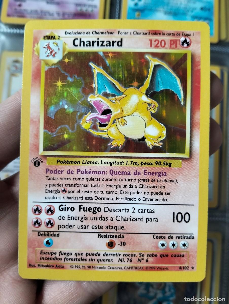 Edición Básica española de 1999 completa, mayoría de primera edición, con Charizard