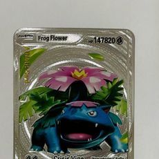 frog flower pokemon card Venusaur Frog Flower 147820HP Black Foil Athletic Card Fan Art Display Card NM