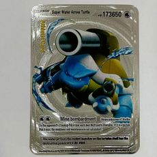super water arrow turtle pokemon card price HP365 Rare Gold Foil Fan Art Display $1.99 Shield Promo Cards Squirtle pokmon card plata en ingls