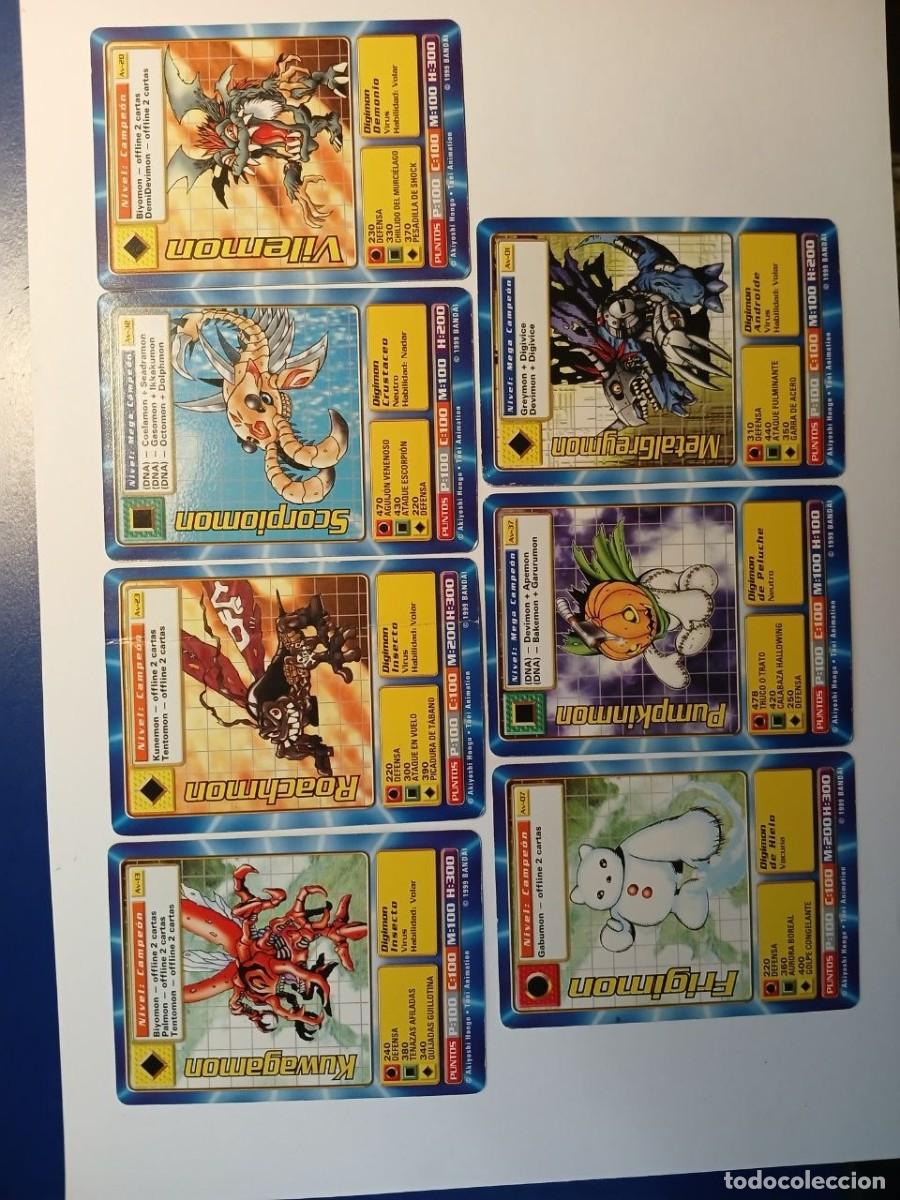 Trading cards: LOTE 7 CARTAS DIGIMON - Foto 1