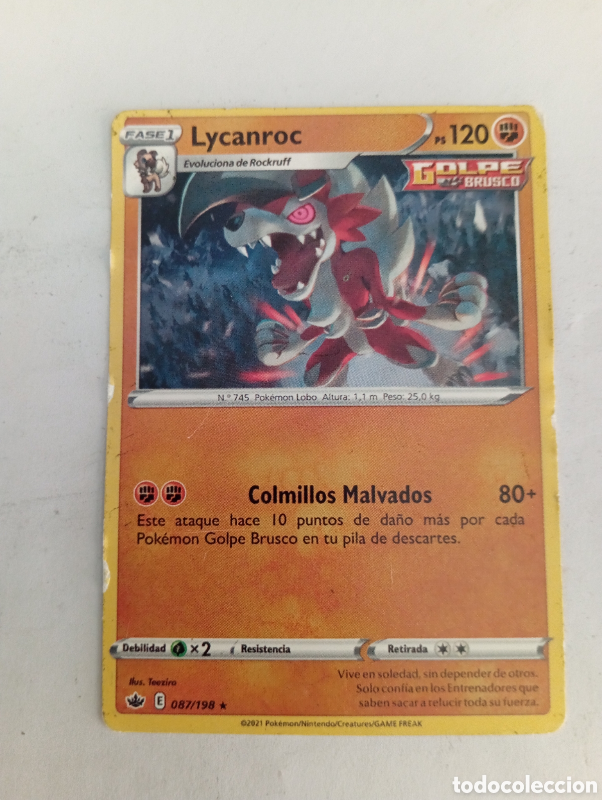 Trading cards: CARTA POK&Eacute;MON LYCANROC - Foto 1