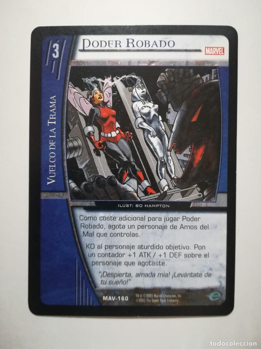 Trading cards: VS System MAV N&ordm; 160. Poder Robado. Vuelco de la Trama. Marvel Avengers. - Foto 1