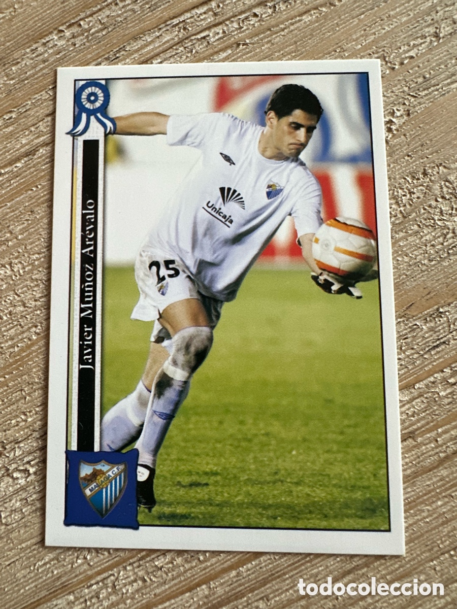 Trading cards: JAVI MU&Ntilde;OZ MALAGA B 956 LAS FICHAS DE LA LIGA MUNDICROMO 2006 2005-06 05 06