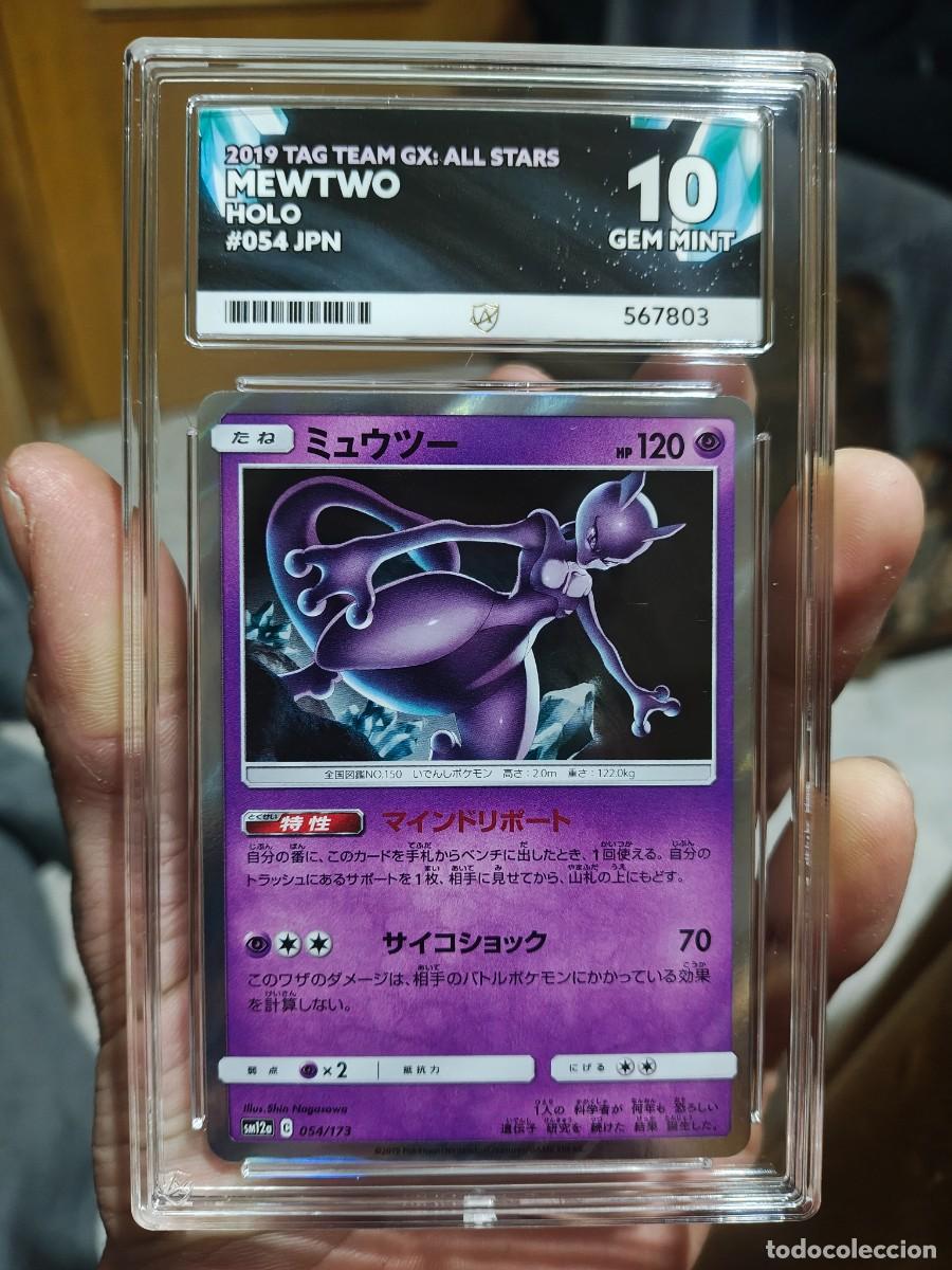 Carta Pokémon gradeada Mewtwo #054 Holo Japonés