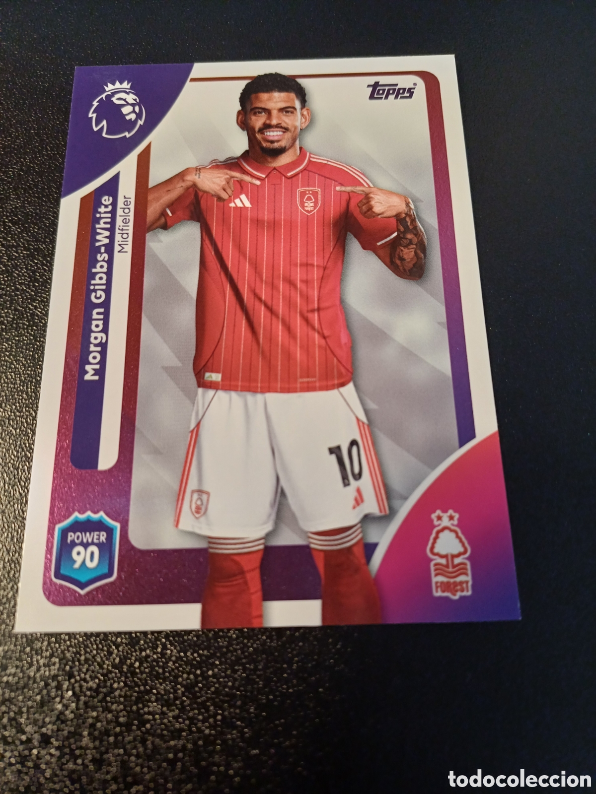 Figurine Collezionabili: #245 MORGAN GIBBS-WHITE NOTTINGHAM FOREST TOPPS PREMIER LEAGUE 2026