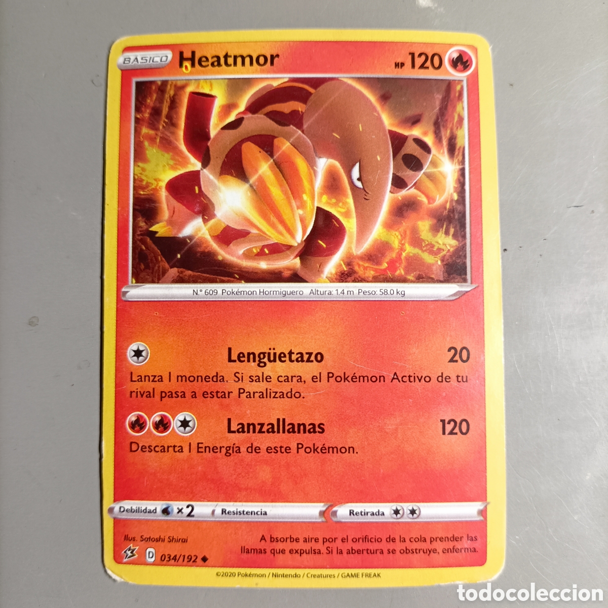 Trading cards: CARTA POK&Eacute;MON 2020. №034/192 HEATMOR