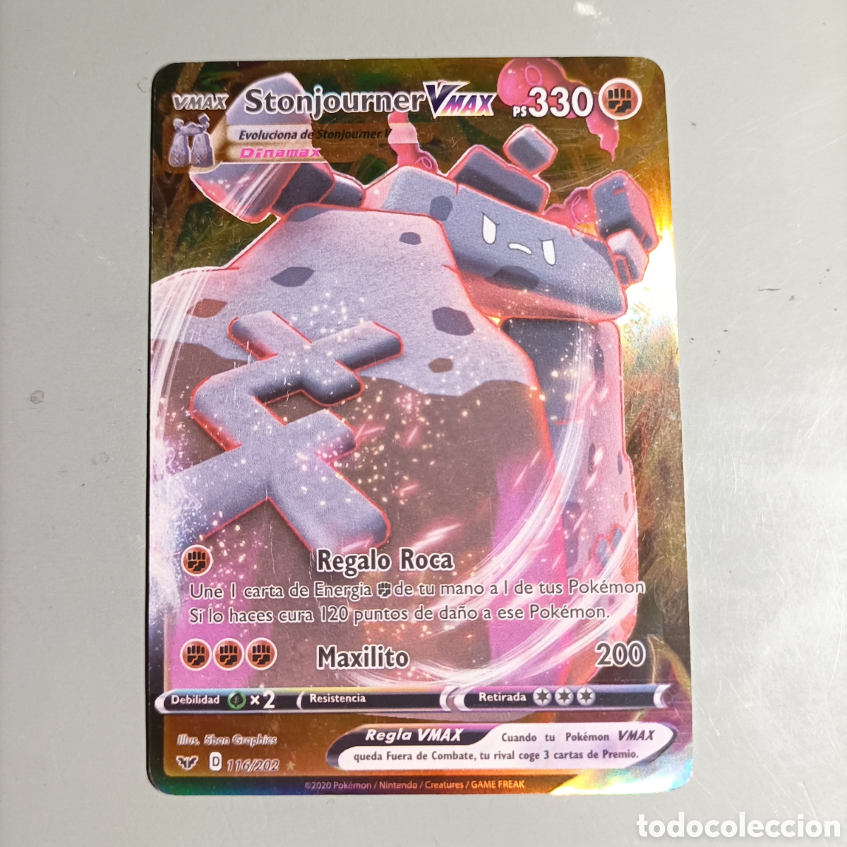 Trading cards: CARTA POK&Eacute;MON V MAX. №116/202 STANJOURNER
