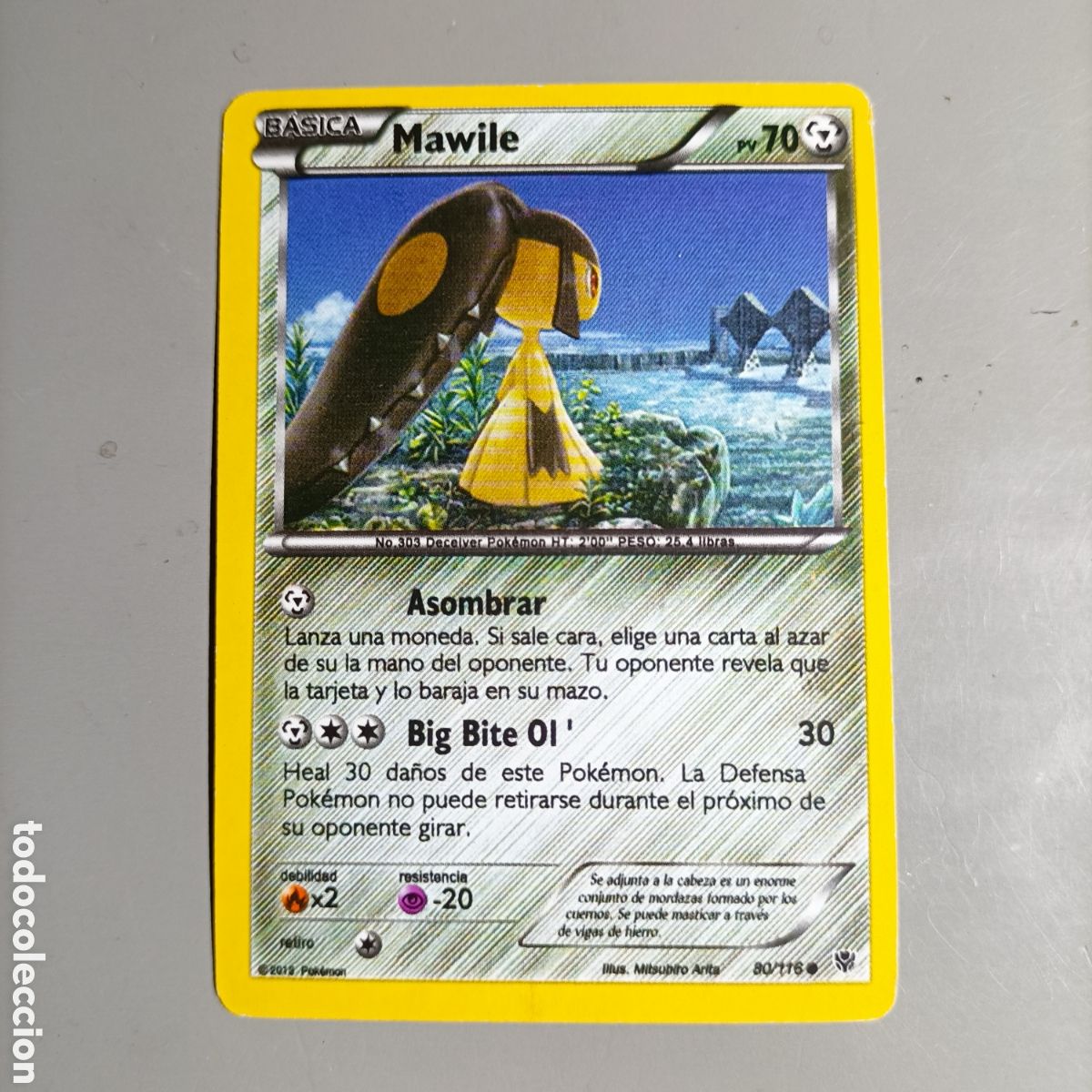 Trading cards: CARTA POK&Eacute;MON 2012. №80/116 MAWILE