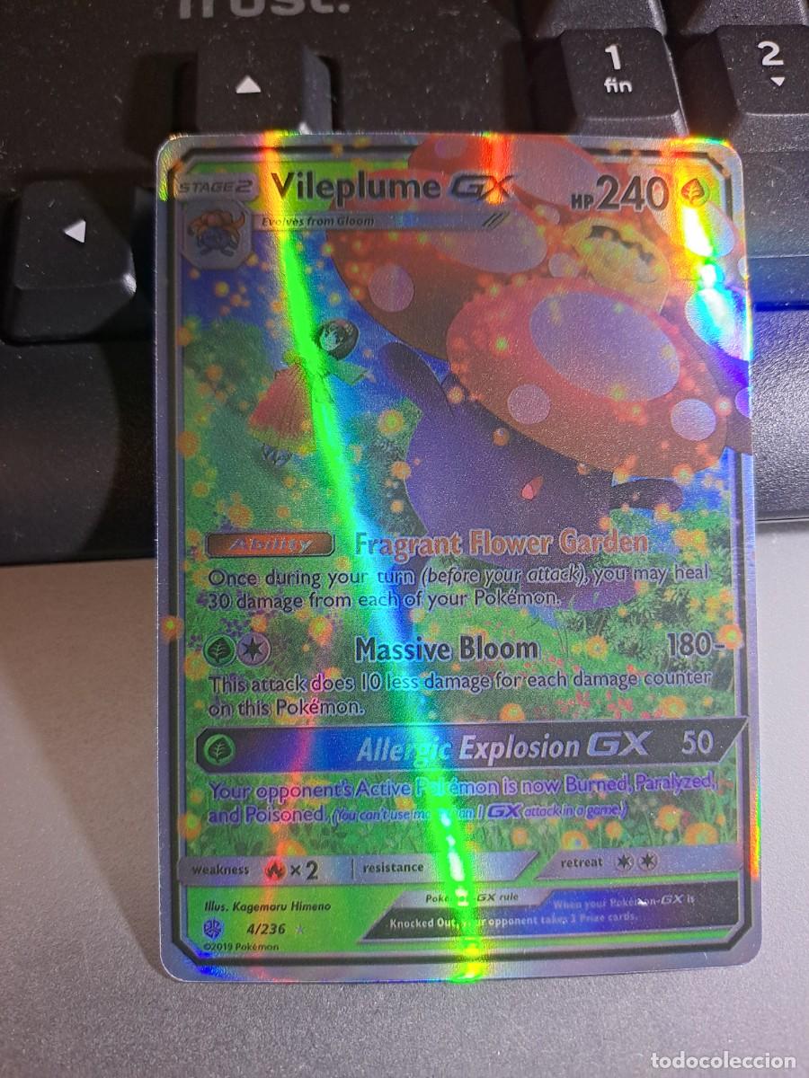 CROMO CARTA CARD VILEPLUME GX 4/236 POKEMON 2017