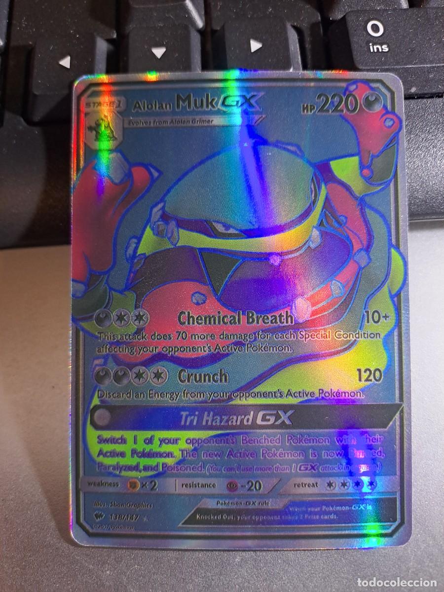 CROMO CARTA CARD ALOLAN MUK GX 138/147 POKEMON 2017