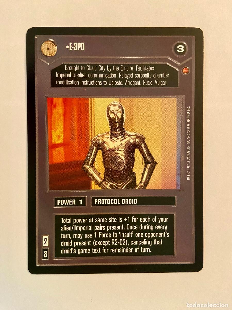 Trading cards: Star Wars CCG - Cloud City - E-3PO - Foto 1