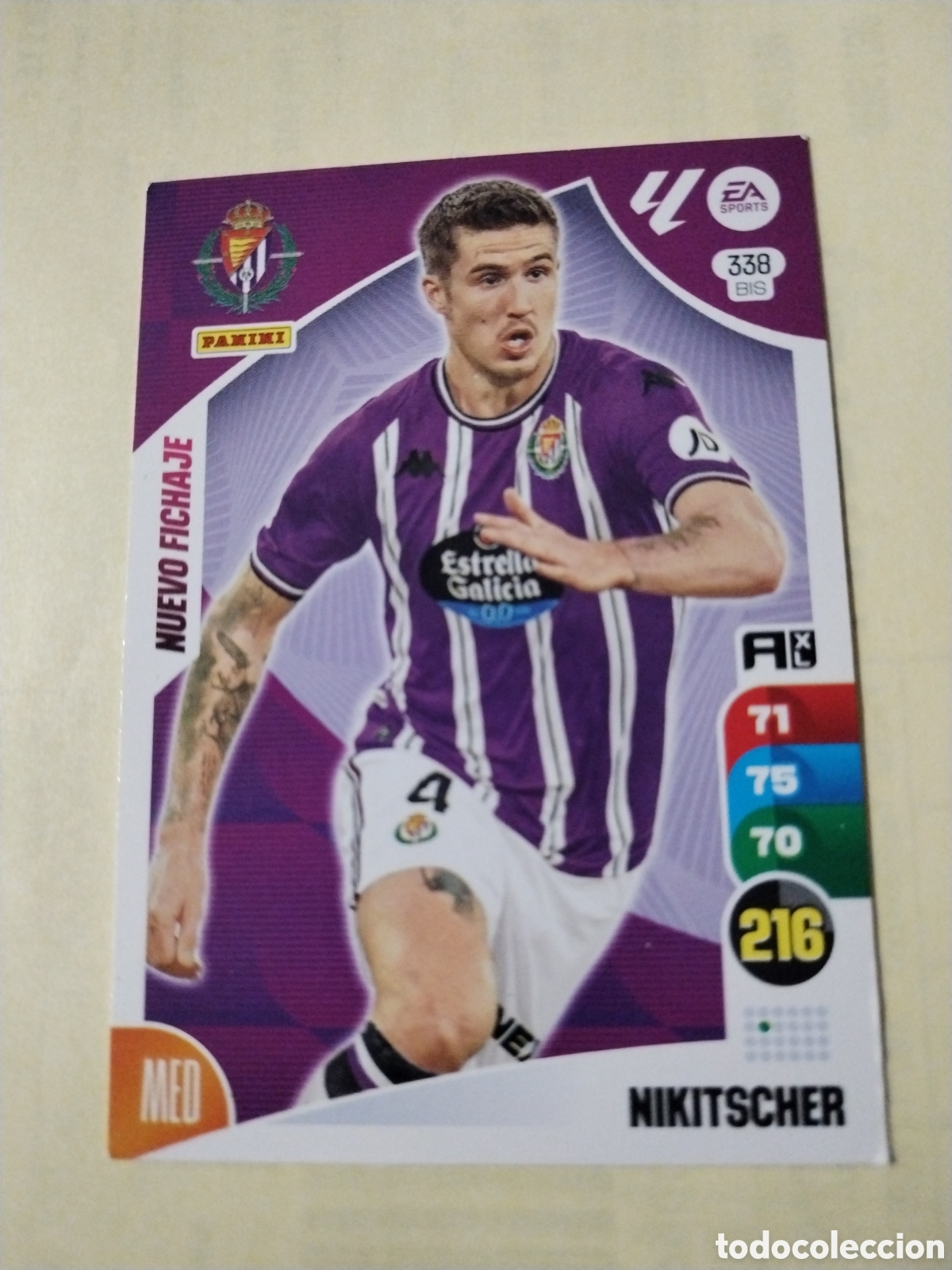 Figurine Collezionabili: Card adrenalyn XL 2024-25 Real Valladolid Nikitscher n&deg;338 Bis Nuevo fichaje
