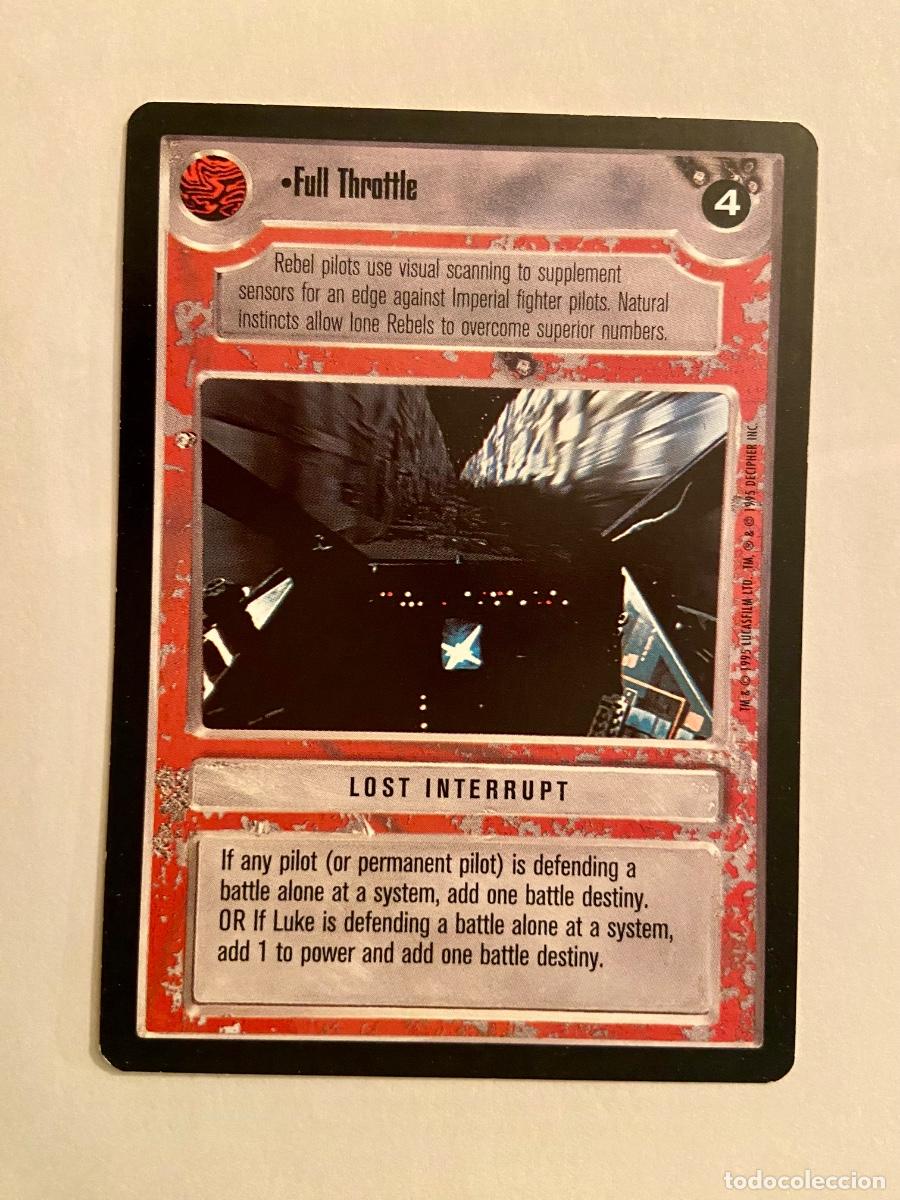 Trading cards: Star Wars CCG - Premiere - Full Throttle - Foto 1