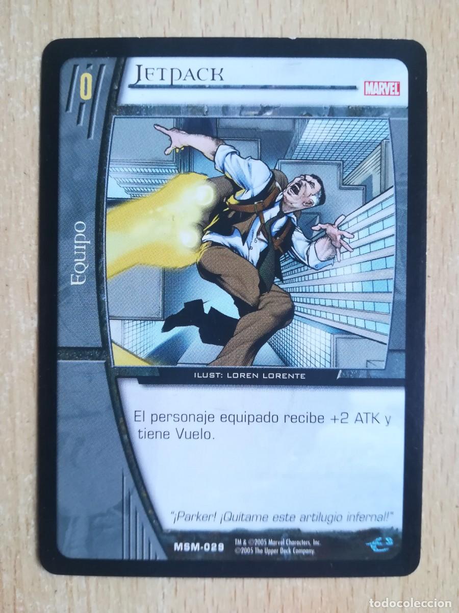 Trading cards: VS System MSM N&ordm; 029. Jet Pack. Equipo. Web de Spiderman - Foto 1