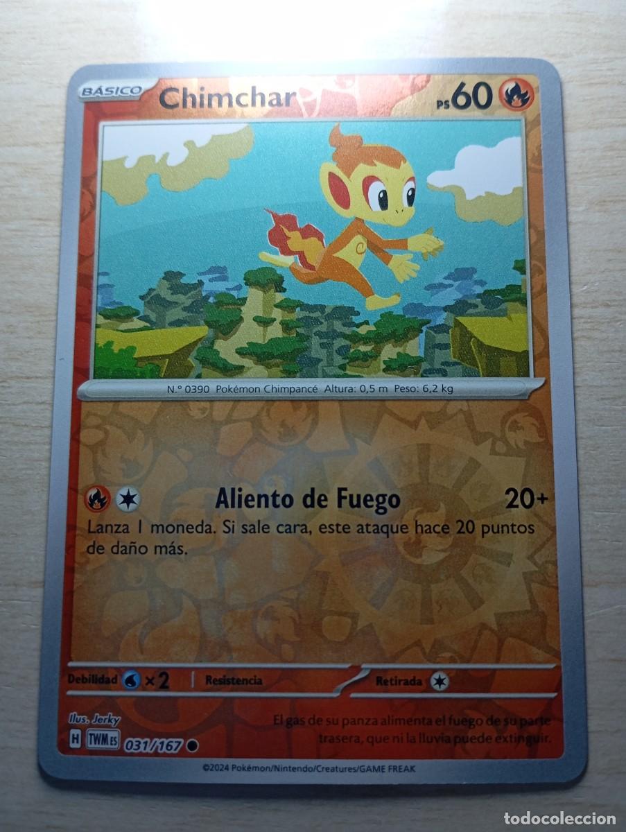 Trading cards: Carta Pok&eacute;mon Chimchar original - Foto 1
