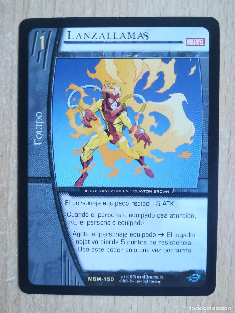 Trading cards: VS System MSM N&ordm; 150. Lanzallamas. Equipo. Web de Spiderman. - Foto 1