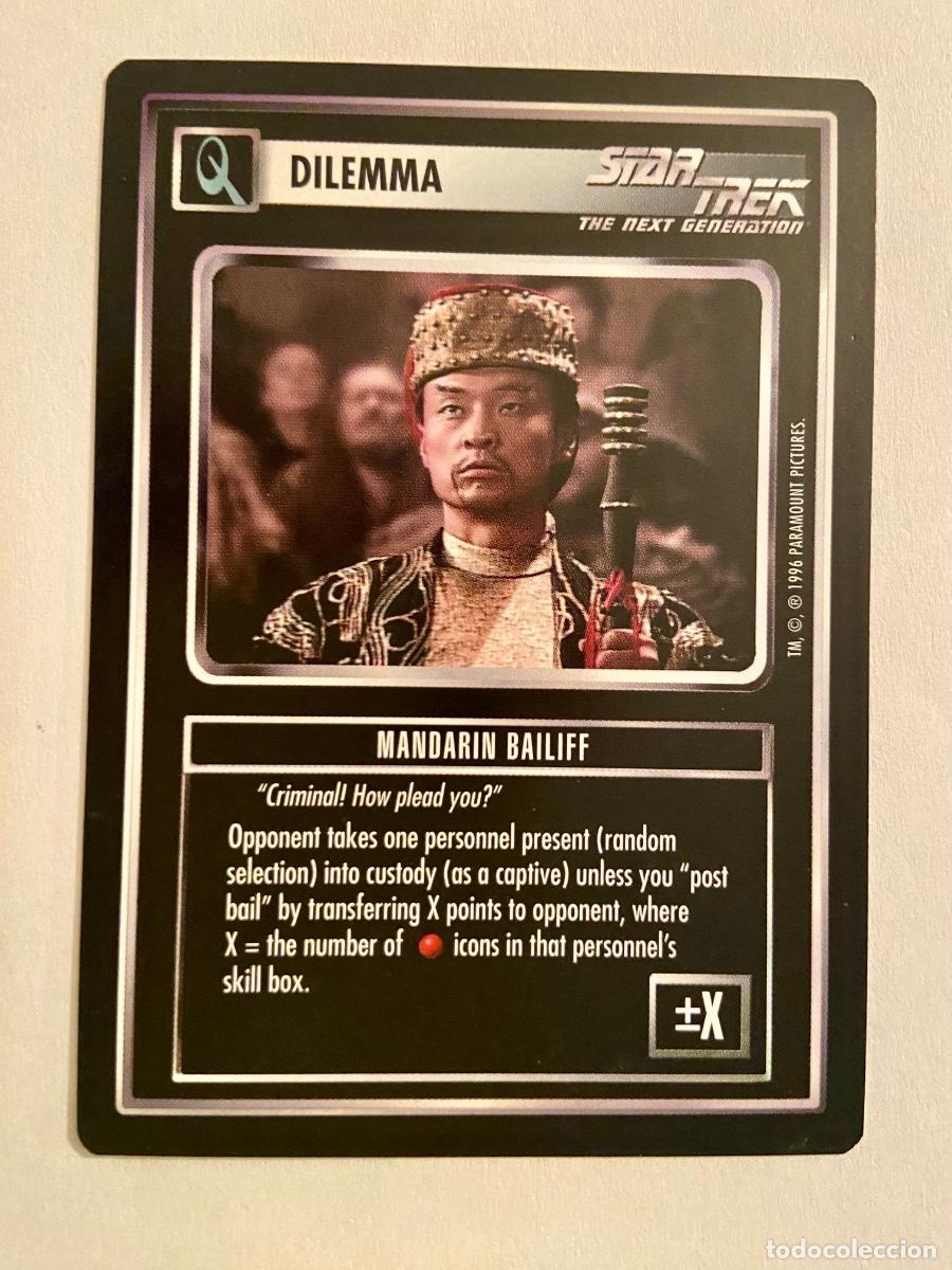 Trading cards: Star Trek - Q-Continuum - Mandar&iacute;n Bailiff - Foto 1