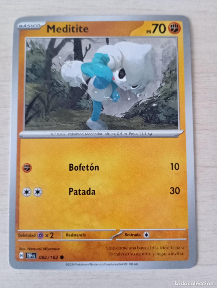 Trading cards: Carta Pok&eacute;mon Meditite original - Foto 1