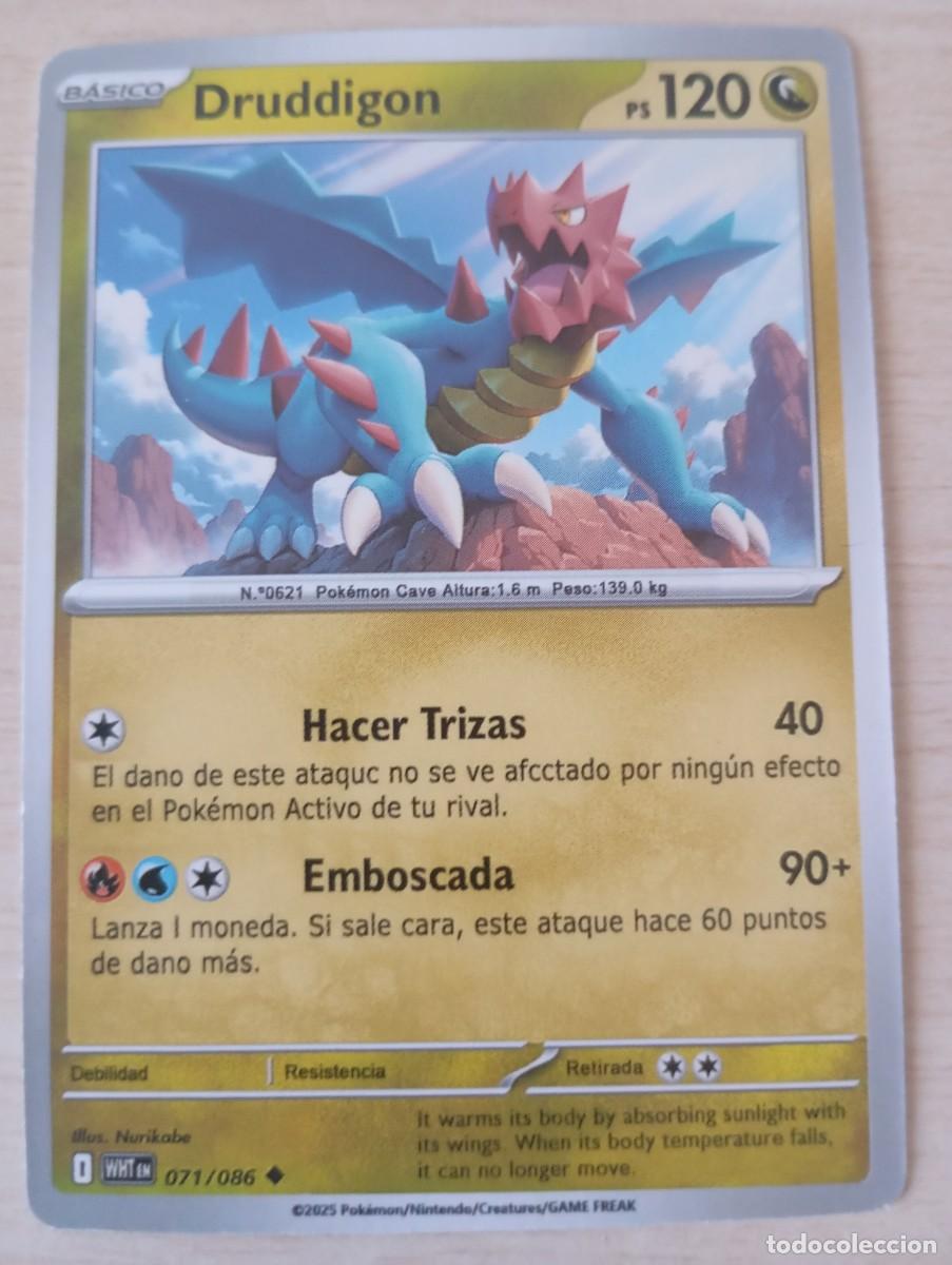 Trading cards: Carta Pok&eacute;mon Druddigon No 0ficial - Foto 1