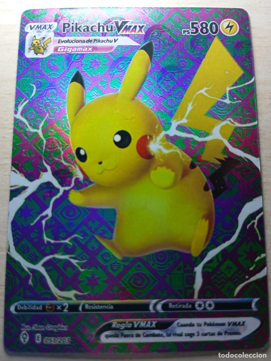 Trading cards: Carta Pok&eacute;mon Pikachu VMAX No 0ficial - Foto 1