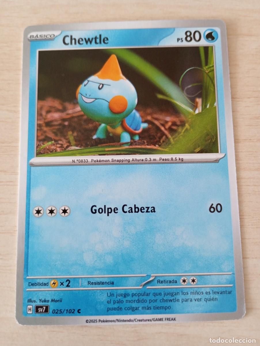 Trading cards: Carta Pok&eacute;mon Chewtle No 0ficial - Foto 1