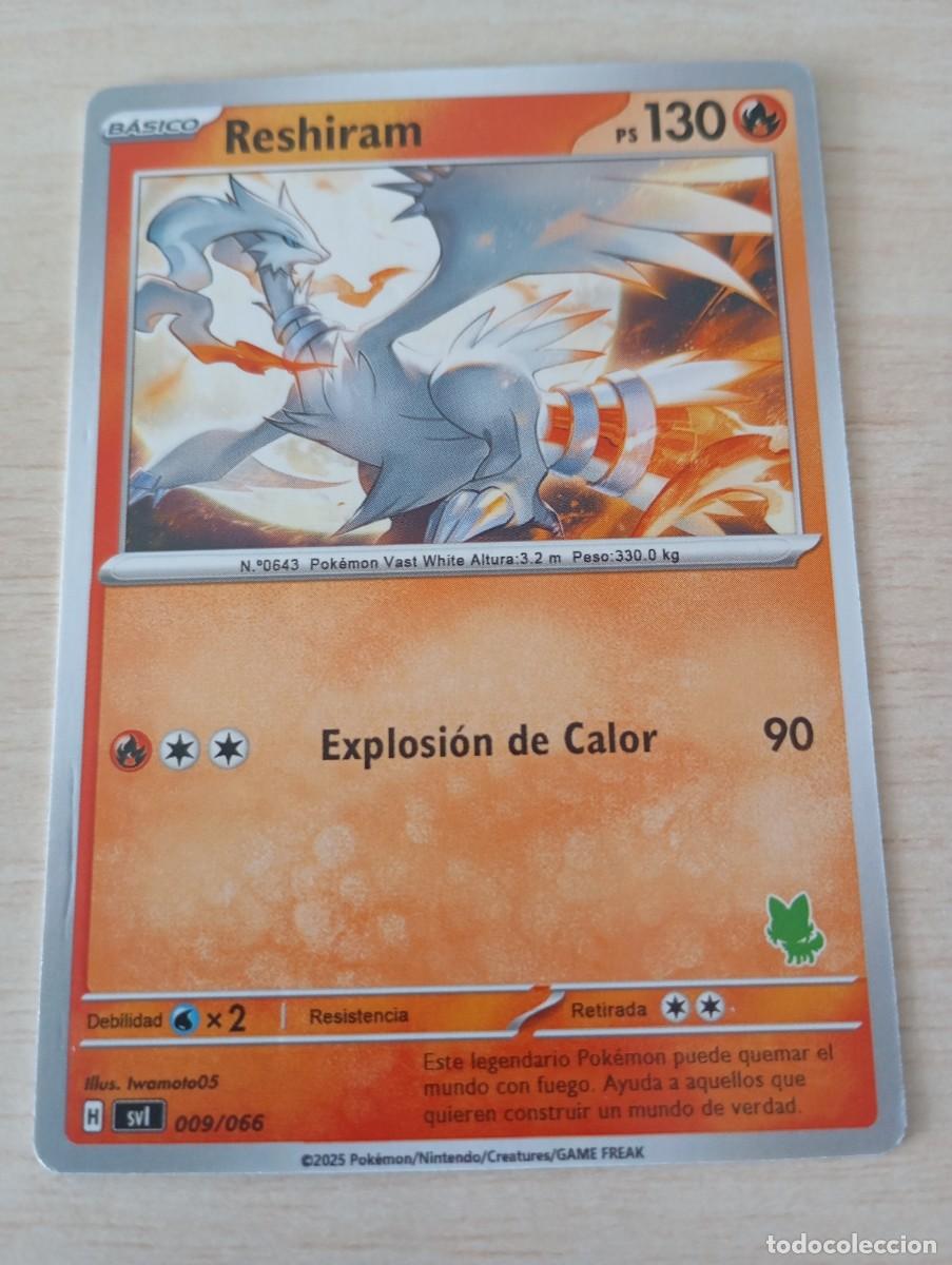 Trading cards: Carta Pok&eacute;mon Reshiram No 0ficial - Foto 1