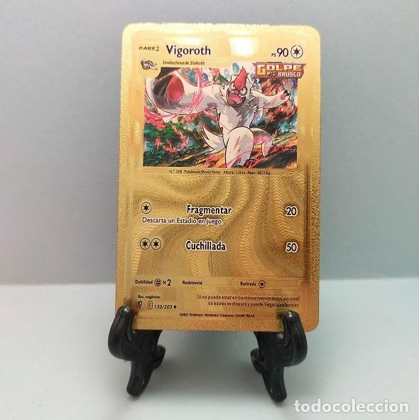 vigoroth pokemon card 130/203 - (Reverse Holo) Evolves from Slakoth Type Vigoroth - 68/123 - Uncommon