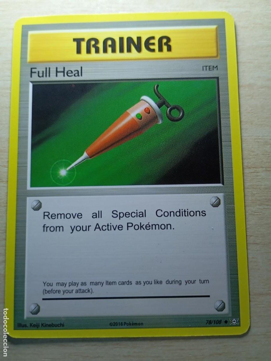 Trading cards: Carta Pok&eacute;mon Trainer Full Heal Evolutions Proxy - Foto 1