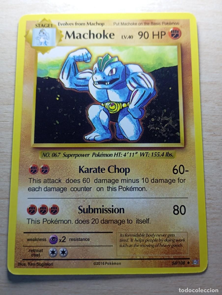 Trading cards: Carta Pok&eacute;mon Machoke Evolutions Proxy - Foto 1