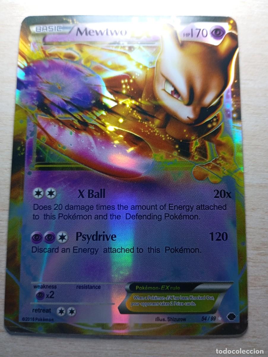 Trading cards: Carta Pok&eacute;mon Mewtwo EX Holo Proxy - Foto 1