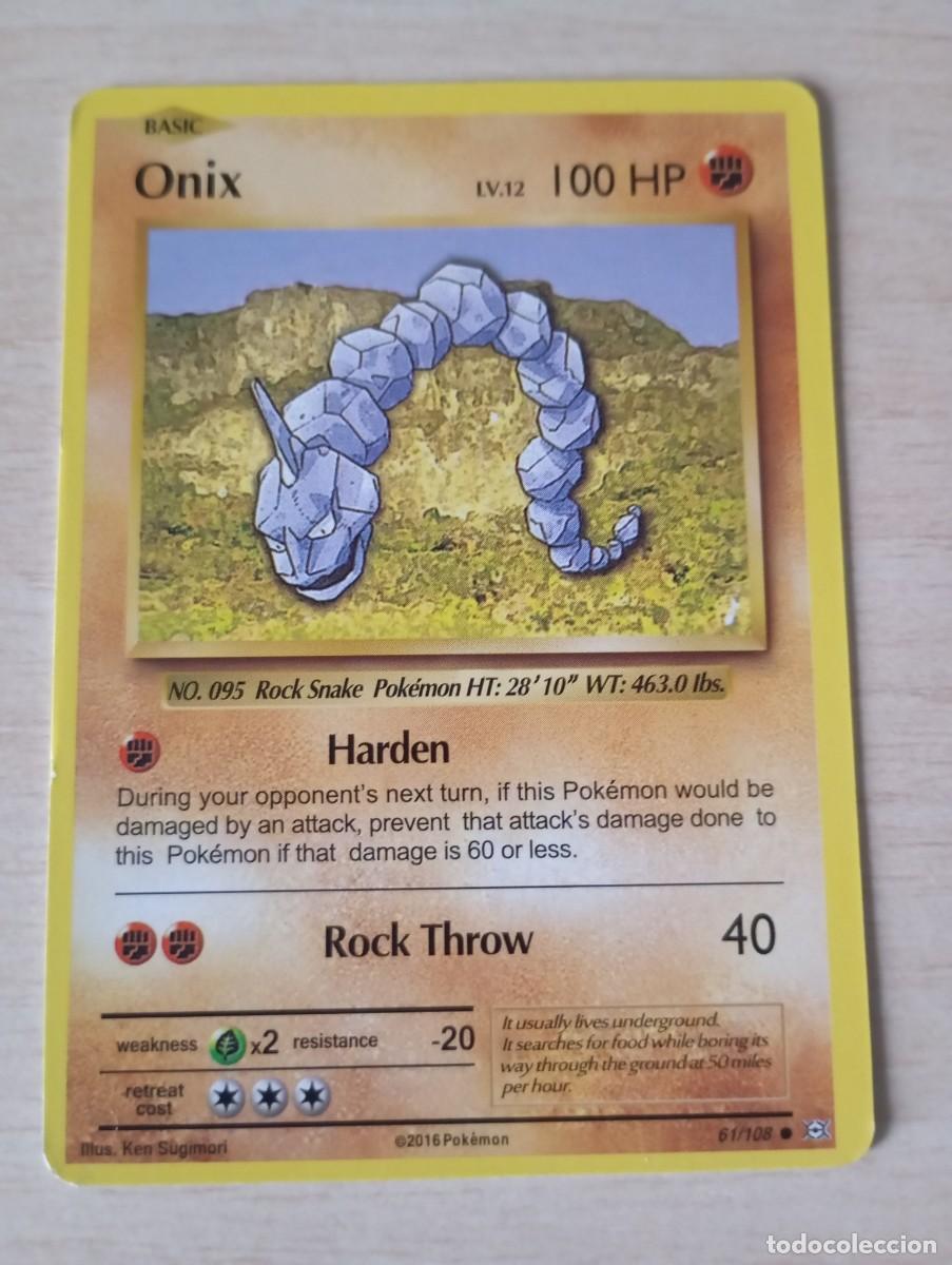 Trading cards: Carta Pok&eacute;mon Onix Evolutions Proxy - Foto 1