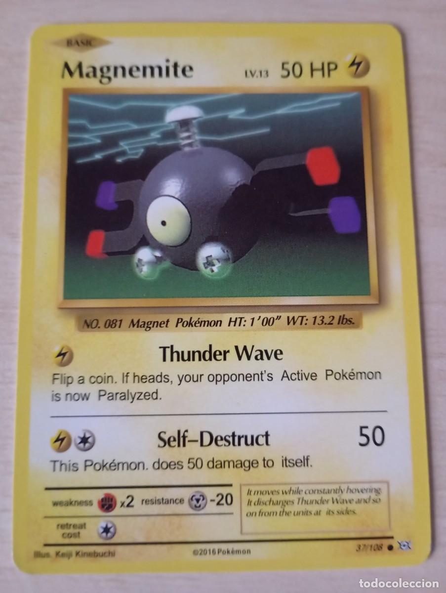Trading cards: Carta Pok&eacute;mon Magnemite Evolutions Proxy - Foto 1