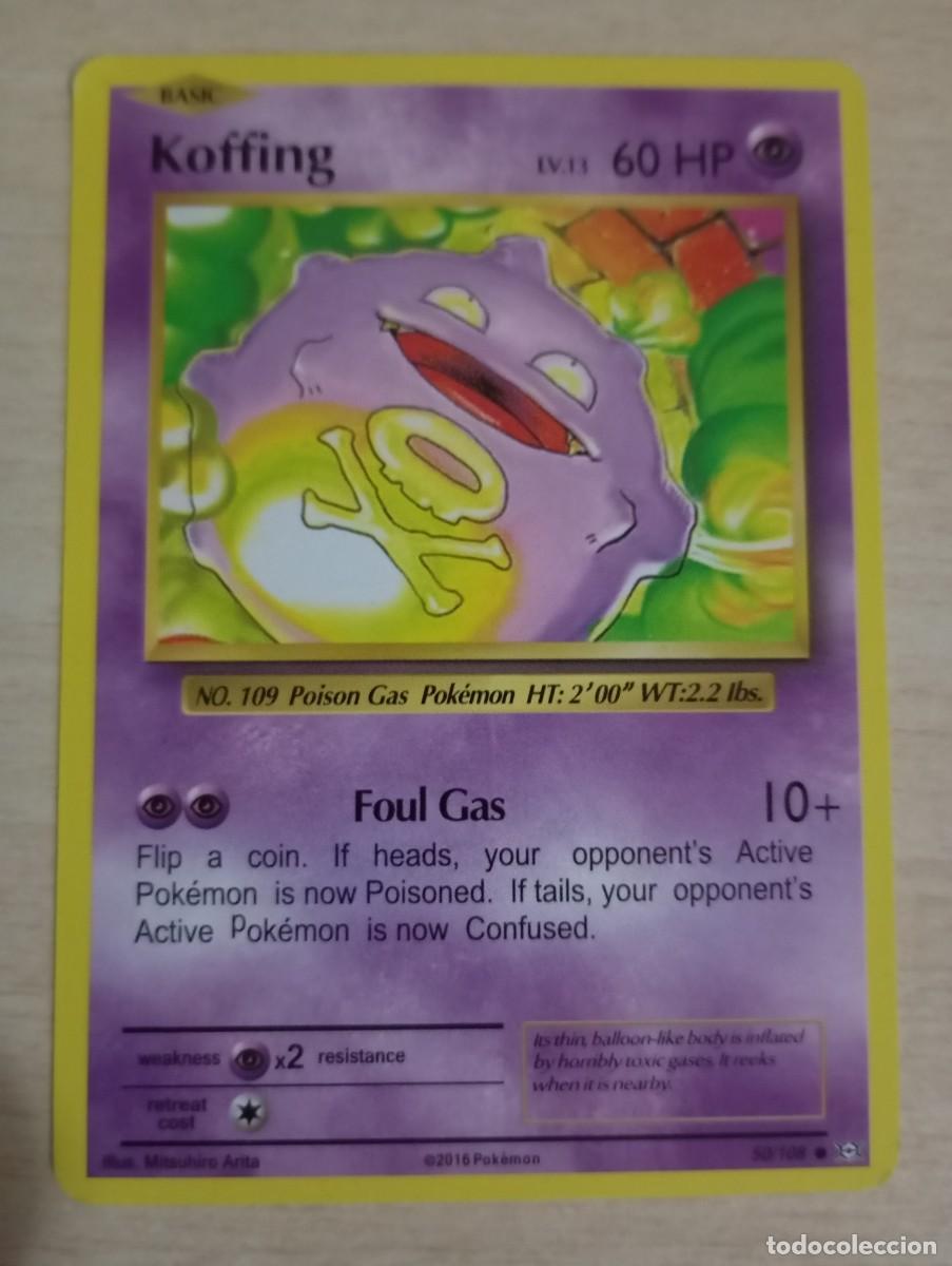 Trading cards: Carta Pok&eacute;mon Koffing Evolutions Proxy - Foto 1