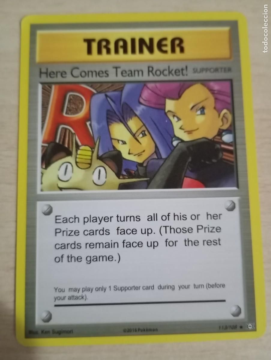 Trading cards: Carta Pok&eacute;mon Trainer Here Comes Team Rocket! Evolutions Proxy - Foto 1