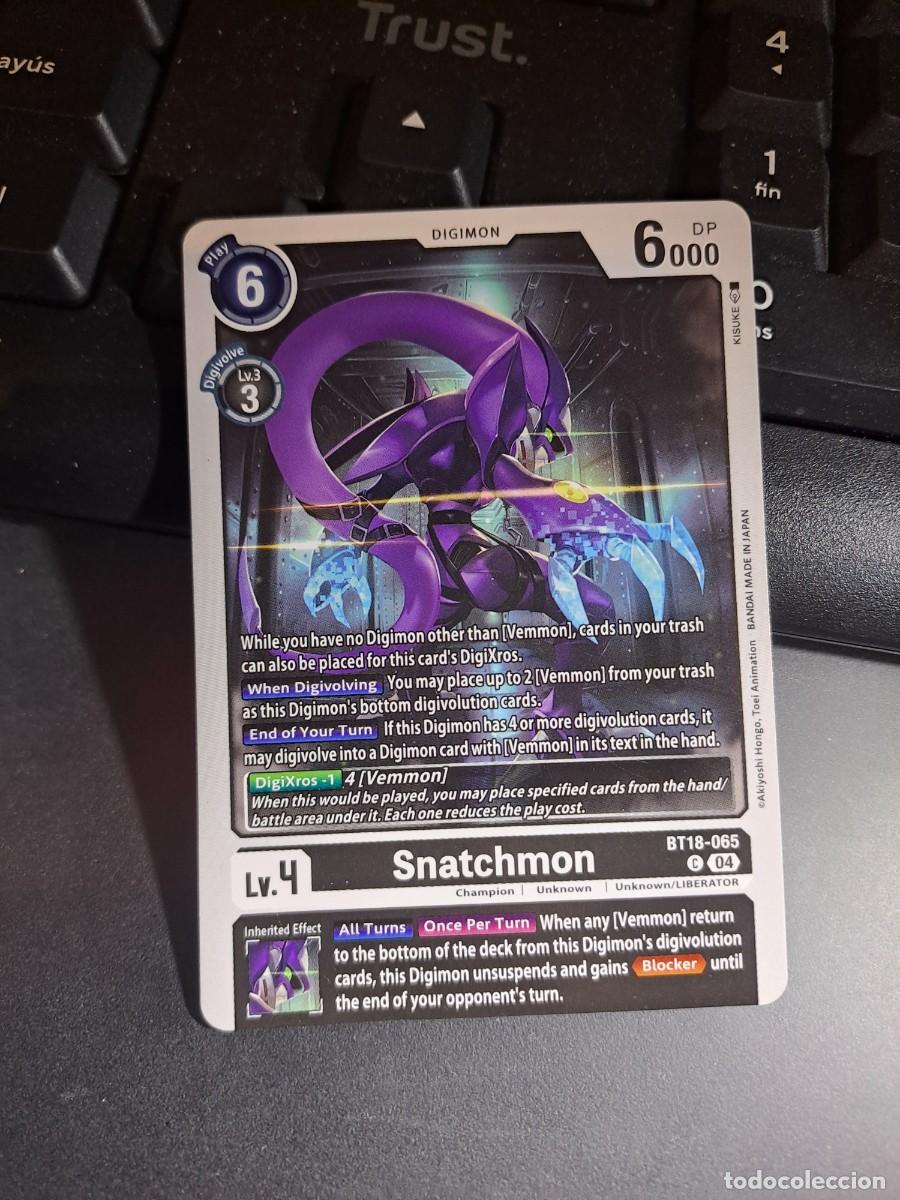 Trading cards: CROMO CARTA SNATCHMON CARD GAME DIGIMON - Foto 1